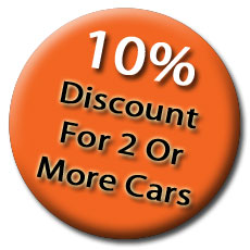 10% discounts when two or more cars are valeted 